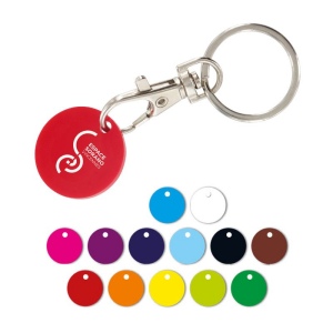 Porte-clés jeton caddie à trou