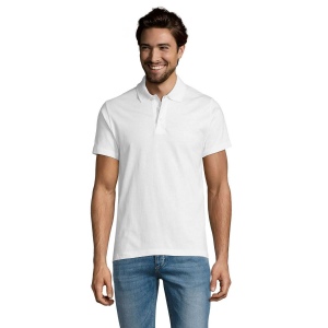 Polo homme blanc 170 grs Sol's - Prescott - 11377B