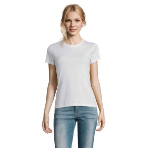 T-Shirt femme col rond blanc 190 grs Sol's - Imperial - 11502B