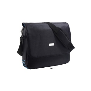 Sac besace ordinateur avec rabat polyester 1680D Sol's - Reward - 73901