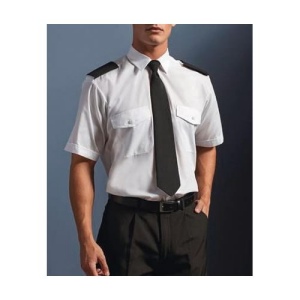 Chemise pilote manches courtes homme
