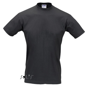 T-Shirt col rond noir 3XL 190 g Sol's - Imperial - 11500N 3XL