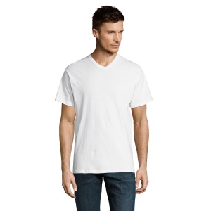 T-Shirt col V blanc 150 g Sol's - Victory - 11150B