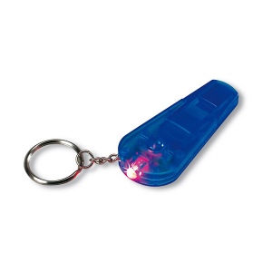 Porte-clés mini-lampe + sifflet