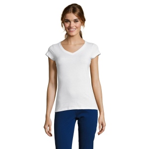 T-Shirt femme blanc 150 g Sol's - Moon - 11388B