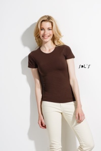T-shirt femme col rond manches courtes couleur Sol's - Miami - 11932C