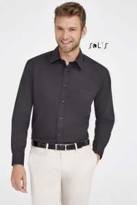Chemise homme popeline manches longues Sol's - Bradford - 17060