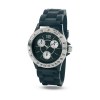 Montre métal bracelet silicone