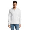 Polo mixte blanc 210 grs Sol's - Winter II - 11353B