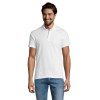 Polo homme blanc 170 grs Sol's - Prescott - 11377B