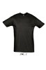 T-Shirt col rond noir 150 g Sol's - Regent - 11380N
