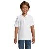 Polo piqué enfant blanc 170 g Sol's - Summer II Kids - 11344B