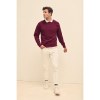 Sweatshirt manches raglan blanc Fruit of the Loom