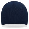 Bonnet d'hiver Beanie avec bord contrasté
