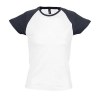 T-shirt femme bicolore Sol's - Milky - 11195