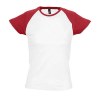 T-shirt femme bicolore Sol's - Milky - 11195