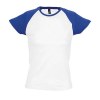 T-shirt femme bicolore Sol's - Milky - 11195